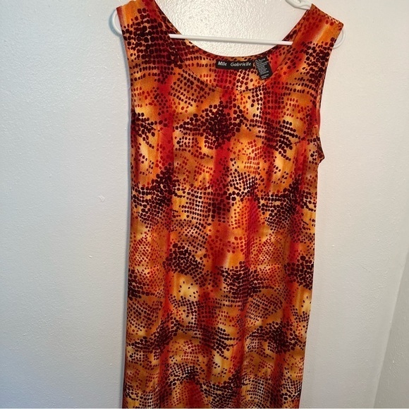 Mlle Gabrielle Sleeveless Maxi Dress Orange - Picture 3 of 11
